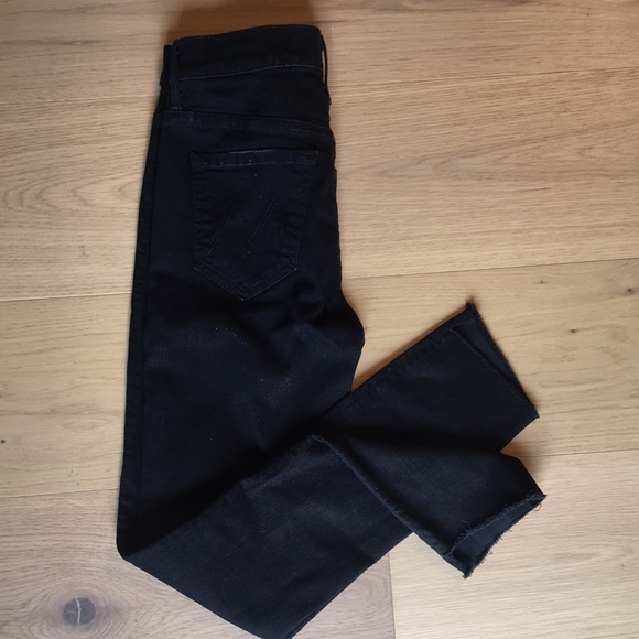 MOTHER 25 black THE STUNNER Zip Ankle Step Fray I’m Not Guilty wash. Almost new! - Picture 9 of 10